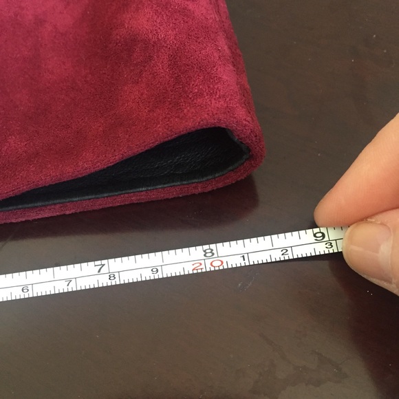 Jeffrey Campbell Burgundy Suede Knee Boots 10 - Picture 5 of 11